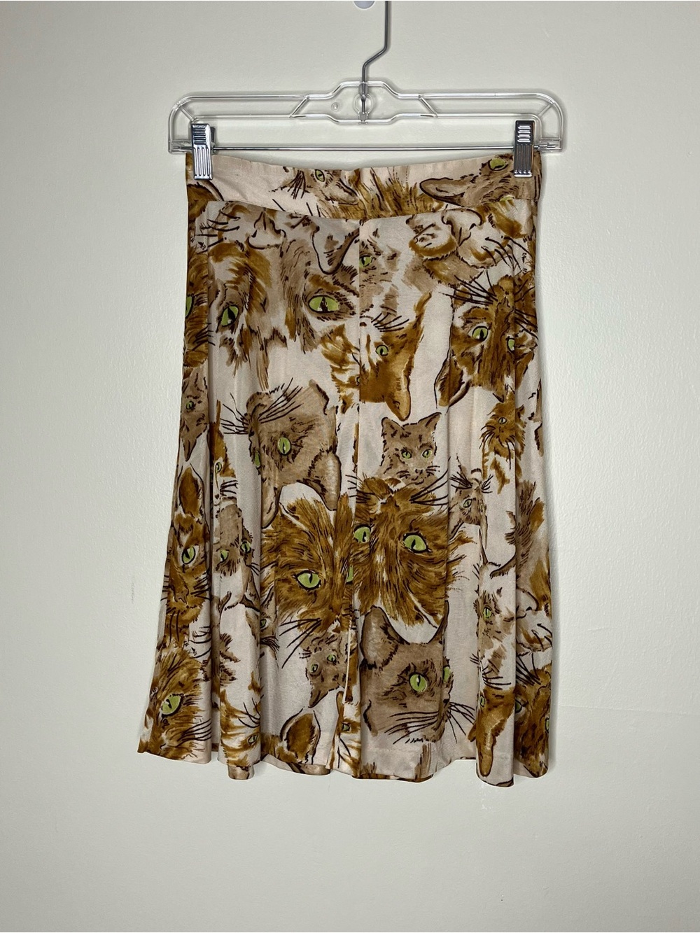 Vintage cat print skirt